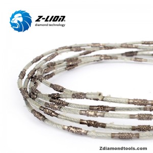 Diamantová řezací drátová pila ZL-SJ 2,0 mm pro řezání kamene onyx